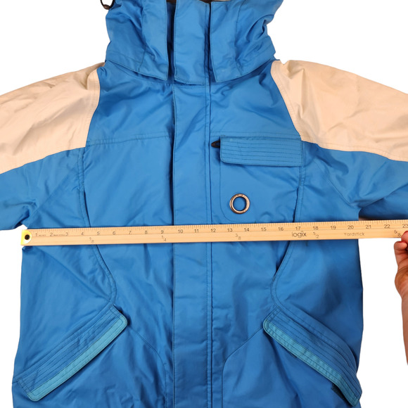 Oakley Jacket Mens Medium Blue White Colorblock Snowboarding Ski Graffiti - Picture 13 of 15